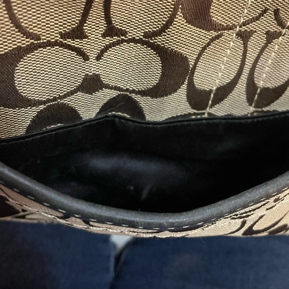 COACH Ergo Brown and Tan Designer Shoulder Bag - Picture 7 of 11